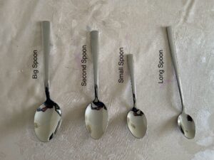 stainless spoon all sizes