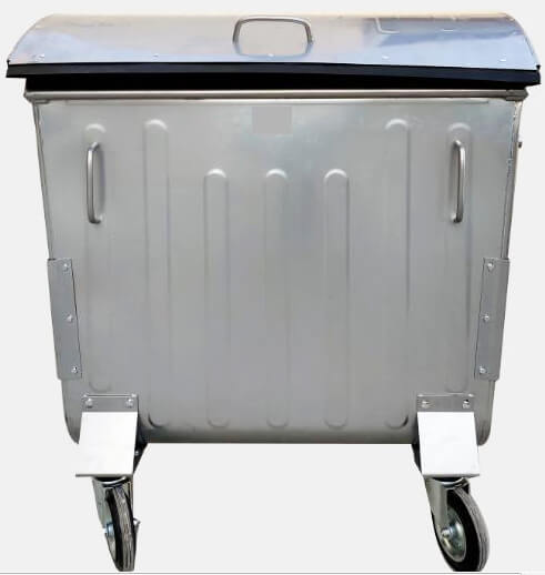 garbage bin 1100 litre grey