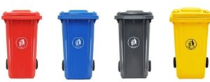 plastic garbage bin assorted colors