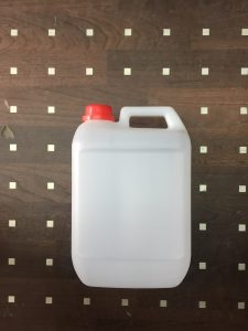 plastic can 5 litre clear
