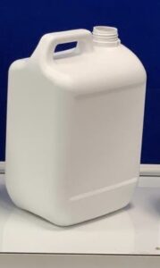 plastic can white 5 litre