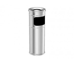 steel column ashtray bin