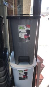 plastic dustbin with pedal assorted