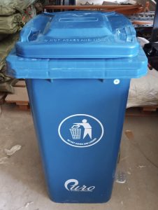 garbage bin blue color 120 Litre