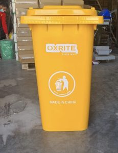 garbage bin 240 litre yellow