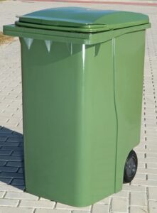 gabage bin 360 litre green