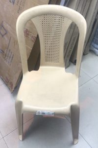 plastic chair beige
