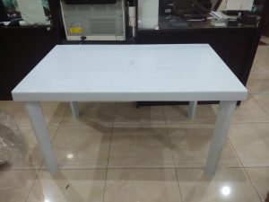 plastic table white