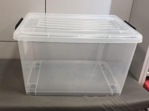 storage box transparent with lid multipurpose